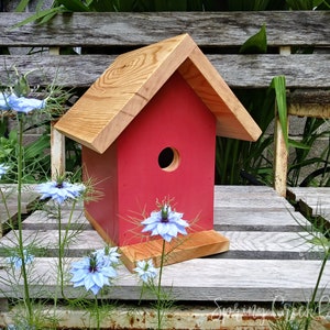 Handgefertigtes Vogelhaus aus Zedernholz : Singvogel Nistkasten, Holz aus dem pazifischen Nordwesten