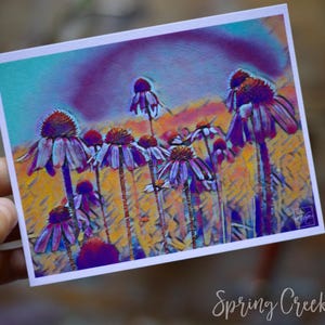 Floral Post Card Set Photo Art Post Card Handmade 4x5.5 Frameable Photography Art By Veronica Blank Any Occasion Post Card