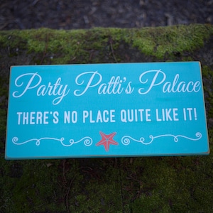 Gepersonaliseerd bord strandhuis: handgeschilderd nautisch decor