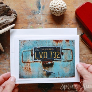Foto Grußkarte Handmade 13x18 Frameable Oldtimer Fotografie von Veronica Blanko Notizkarte für jeden Anlass