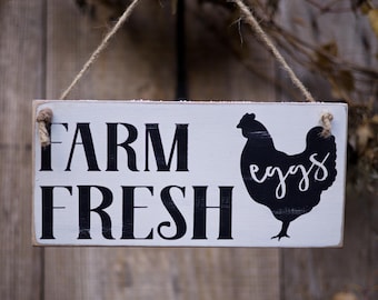Rustic Hand-painted Egg Stand Signs Custom Farm Fresh Eggs Sign For Your Egg Stand Beautifully Hand-painted And Handcrafted On Real Wood