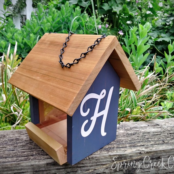 Cedar Bird Feeder Etsy