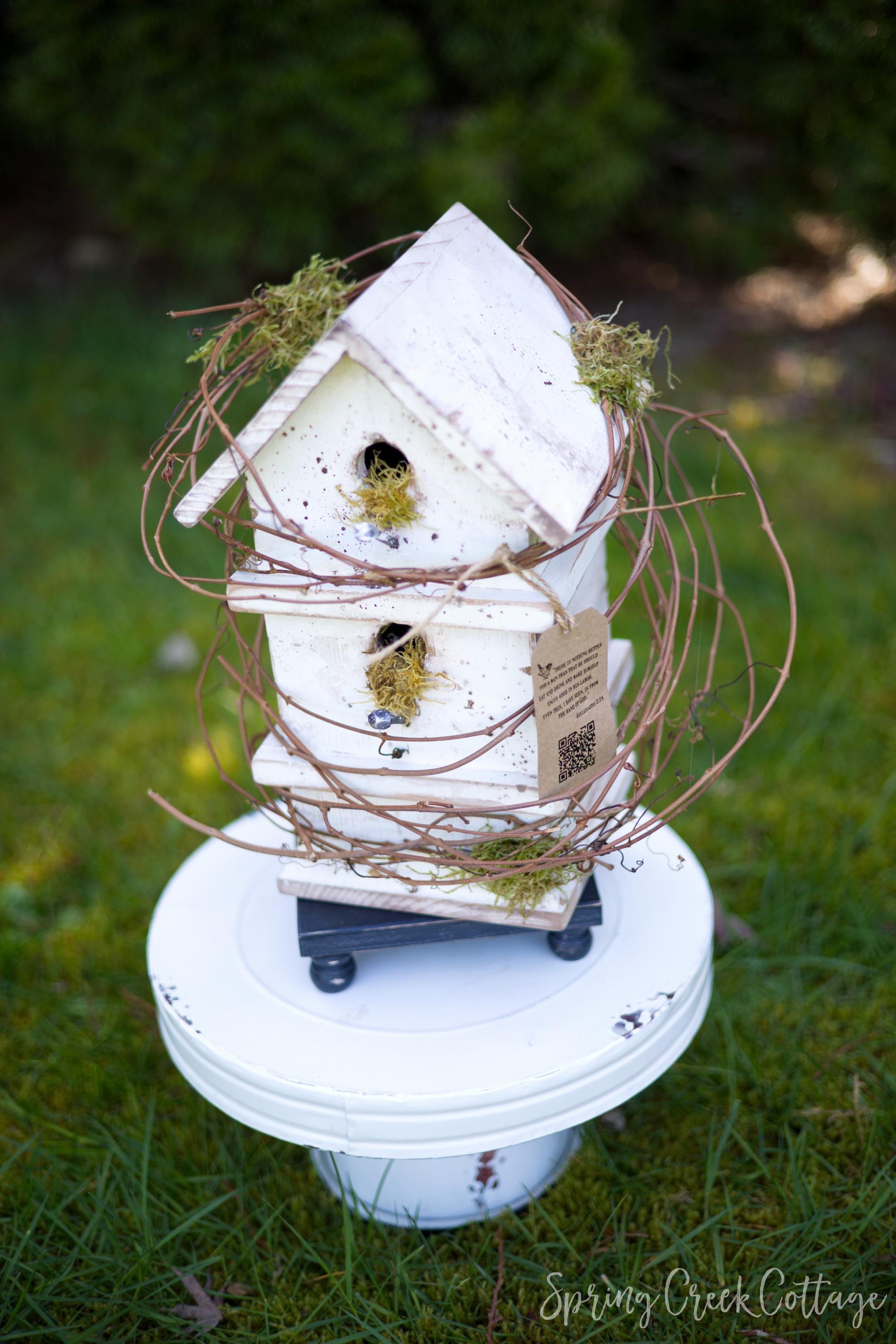 Picture of Hand-painted Rustic Bird House: Pacific Northwest Timber Porch Decor - Etsy