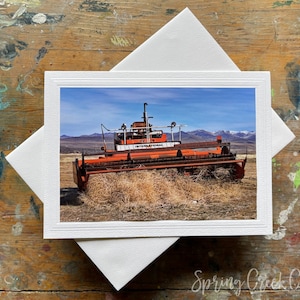Biglietto di auguri fotografico fatto a mano 5x7 incorniciabile Northern Nevada Farm Photography di Veronica Biglietto vuoto per qualsiasi occasione