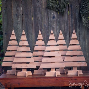 Rustic Wood Pallet Tree Christmas Tree Handcrafted With Beautiful Barnwood Planks