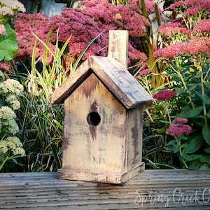 Handcrafted Cedar Birdhouse: Songbird Nesting Box, Pacific Northwest Wood
