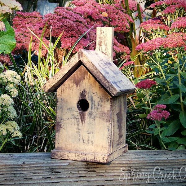 Songbird Nesting Box Beautifully Handcrafted Bird House For Wild Birds From Pacific Northwest Cedar