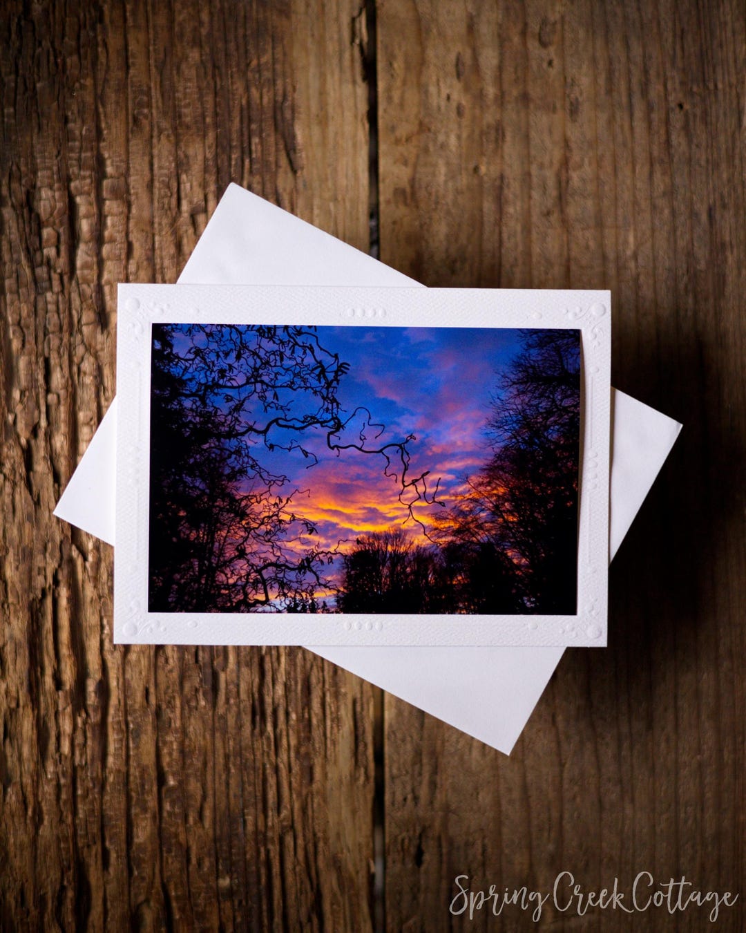 Handmade Embossed Sunrise Greeting Card: Pacific Northwest Fine Art ...