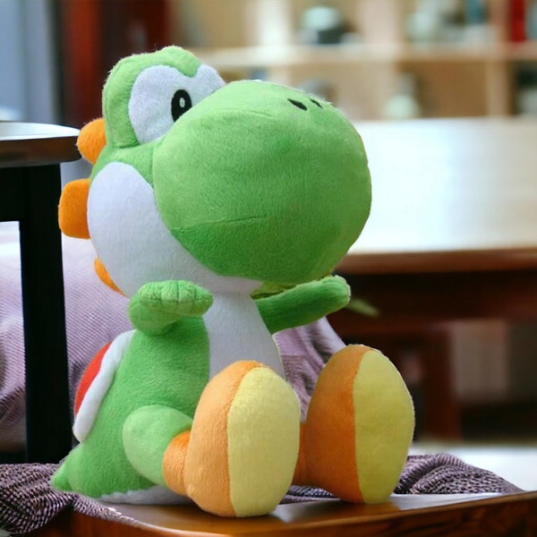 33cm Yoshi Plush Toys - Super Mario Green Stuffed Toy | Cute Yoshi Plushie for Nintendo Fans | Collectible Mario Merchandise