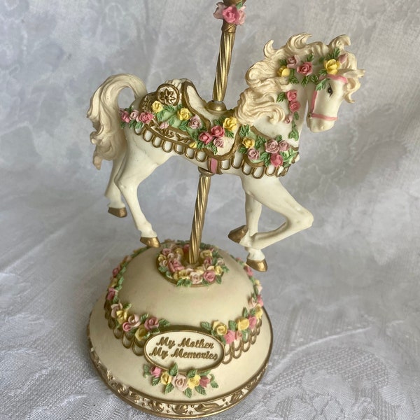 Musical Carousel Horse The San Francisco Music Box Company My Mother My Memories