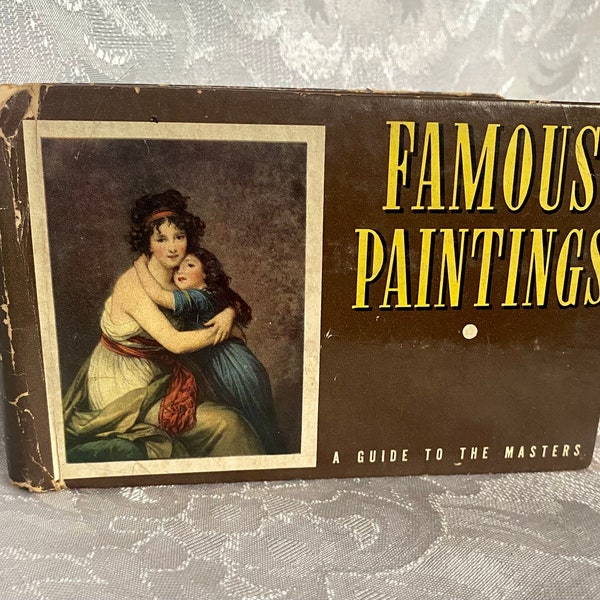 Vintage 1941 Book Famous Paintings