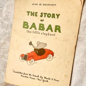 Vintage Babar Books - Etsy