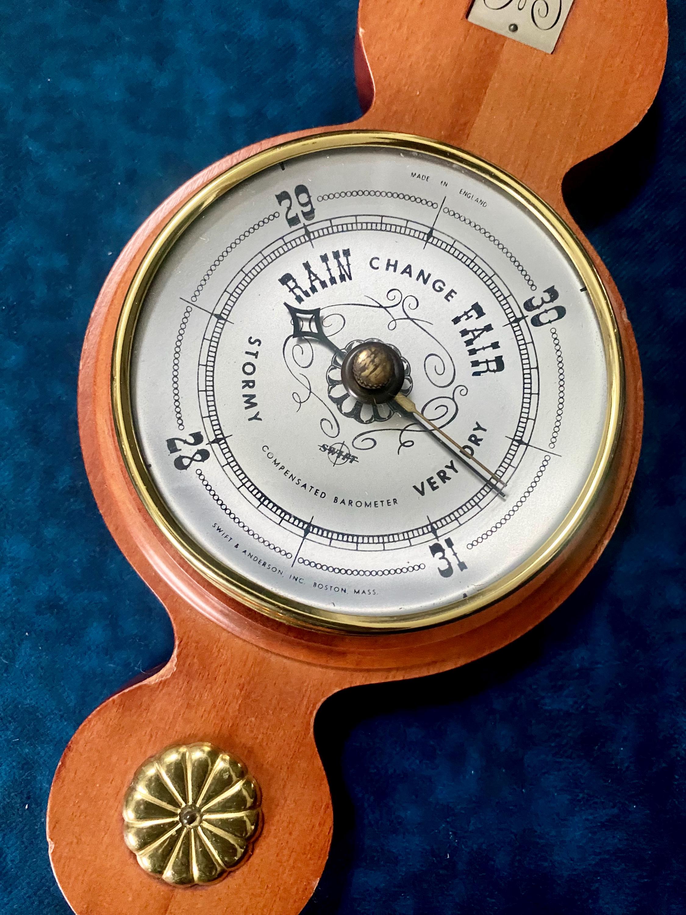 Ancienne Station Météo – Bronze Et Velours – Motif Aigle – Marron – Bon état