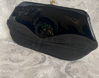 Vintage Black Clutch Evening Bag