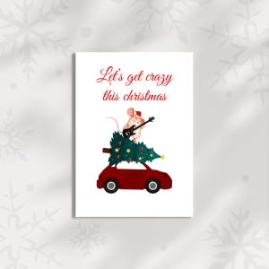 Grappige kerstkaart Humoristische vakantie wenskaart Geestige vrolijke kerstkaart voor vrienden en familie