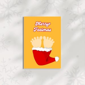 Grappige kerstkaart Humoristische vakantie wenskaart Geestige vrolijke kerstkaart voor vrienden en familie