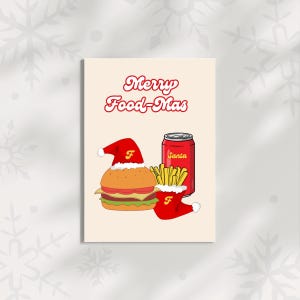 Grappige kerstkaart Humoristische vakantie wenskaart Geestige vrolijke kerstkaart voor vrienden en familie
