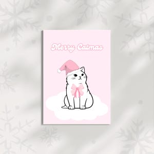 Cute Christmas Card - Adorable Holiday Greeting Card with Festive Design - Merry Christmas Wishes - Perfect for Family, Friends & Loved Ones
