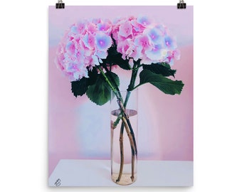 Artistic Hydrangea Wall Poster