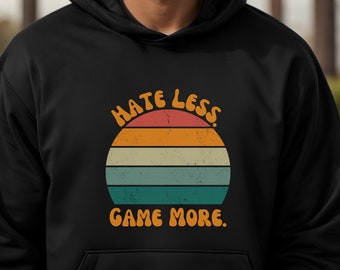 Sudadera con capucha para jugador, sudadera con capucha de videojuegos, regalos divertidos para jugadores, sudadera con capucha para amantes de los juegos, regalos de jugador para él, camisa de jugador, camisa de videojuegos, sudadera con capucha de juego