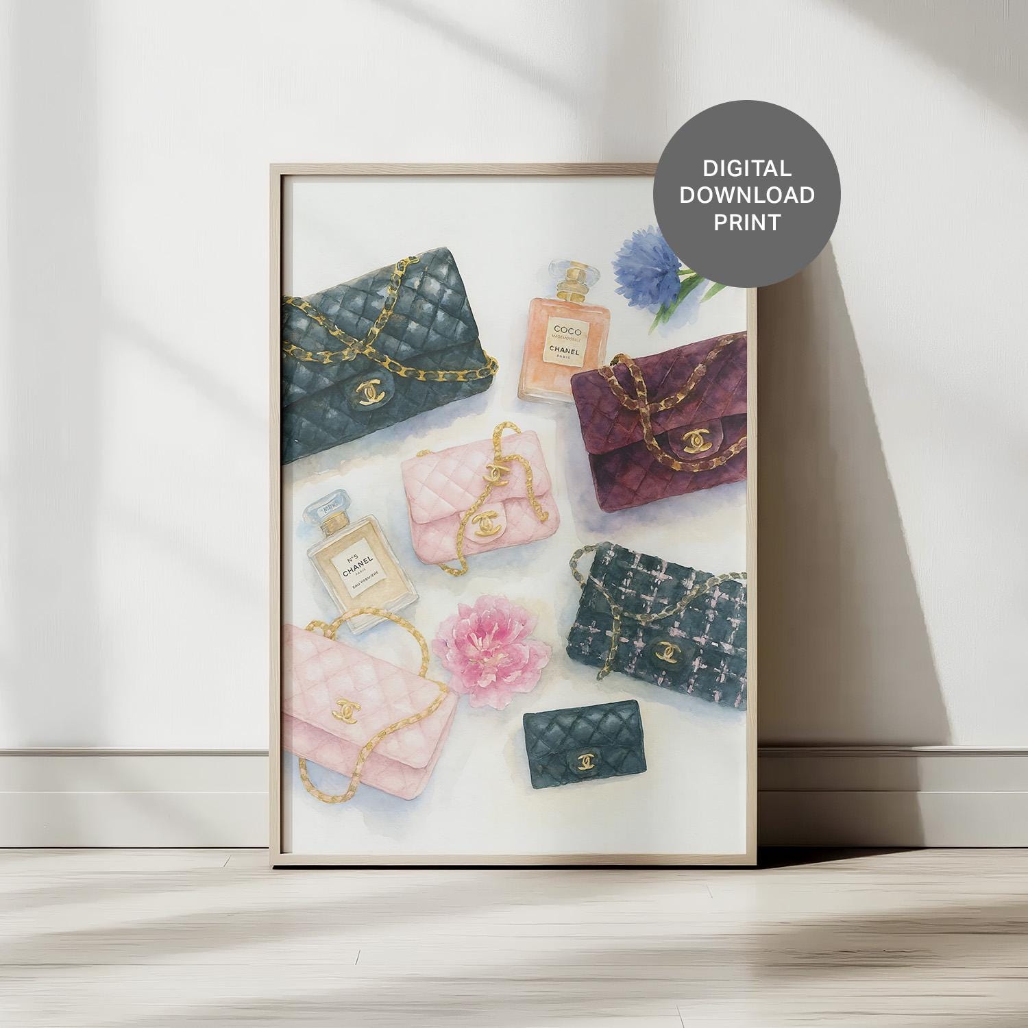 CHANEL N°5 アートプリント 大判 Chanel No 5 Wall Art - Etsy