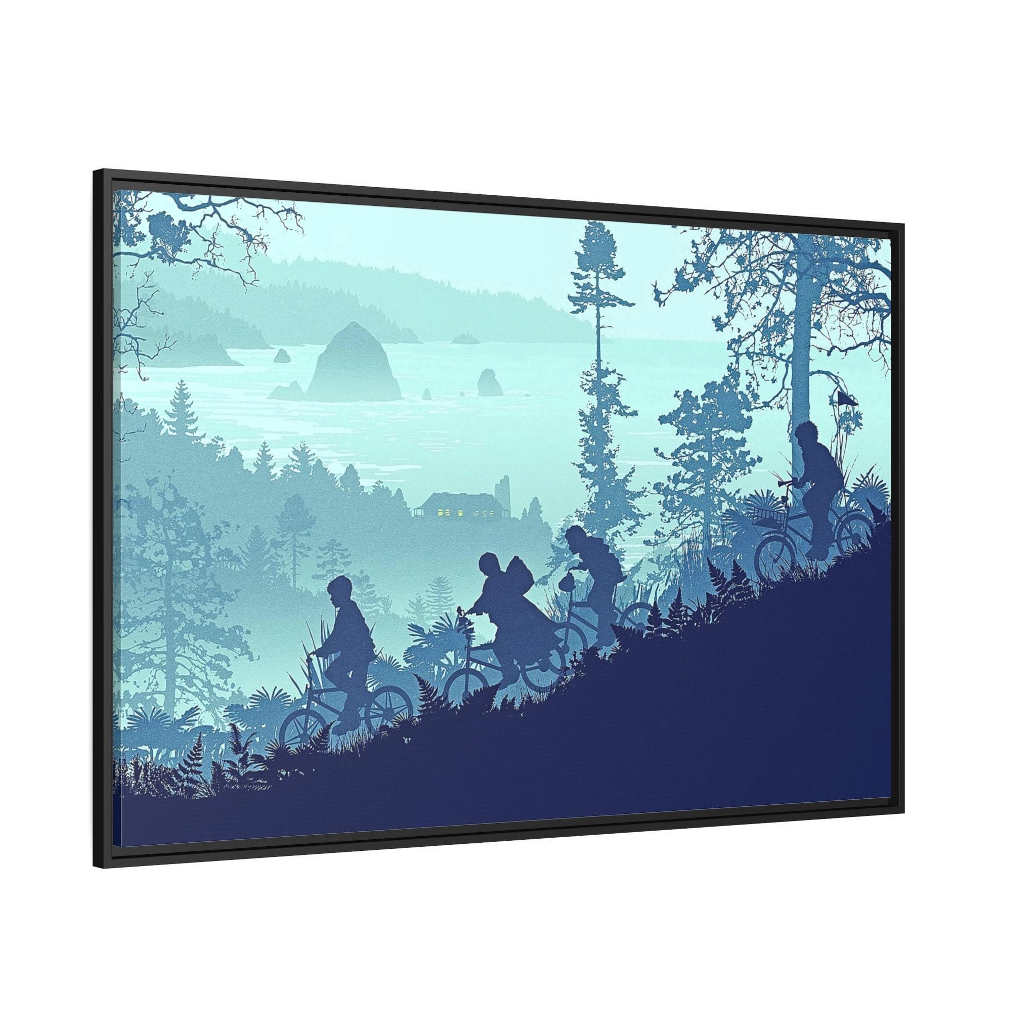 The Goonies Poster, Blue Goonies Canvas Art