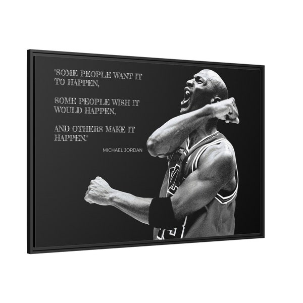 Michael Jordan Poster, Michael Motivation Wall Decor, Basketball Wall Art, Jordan Quotes