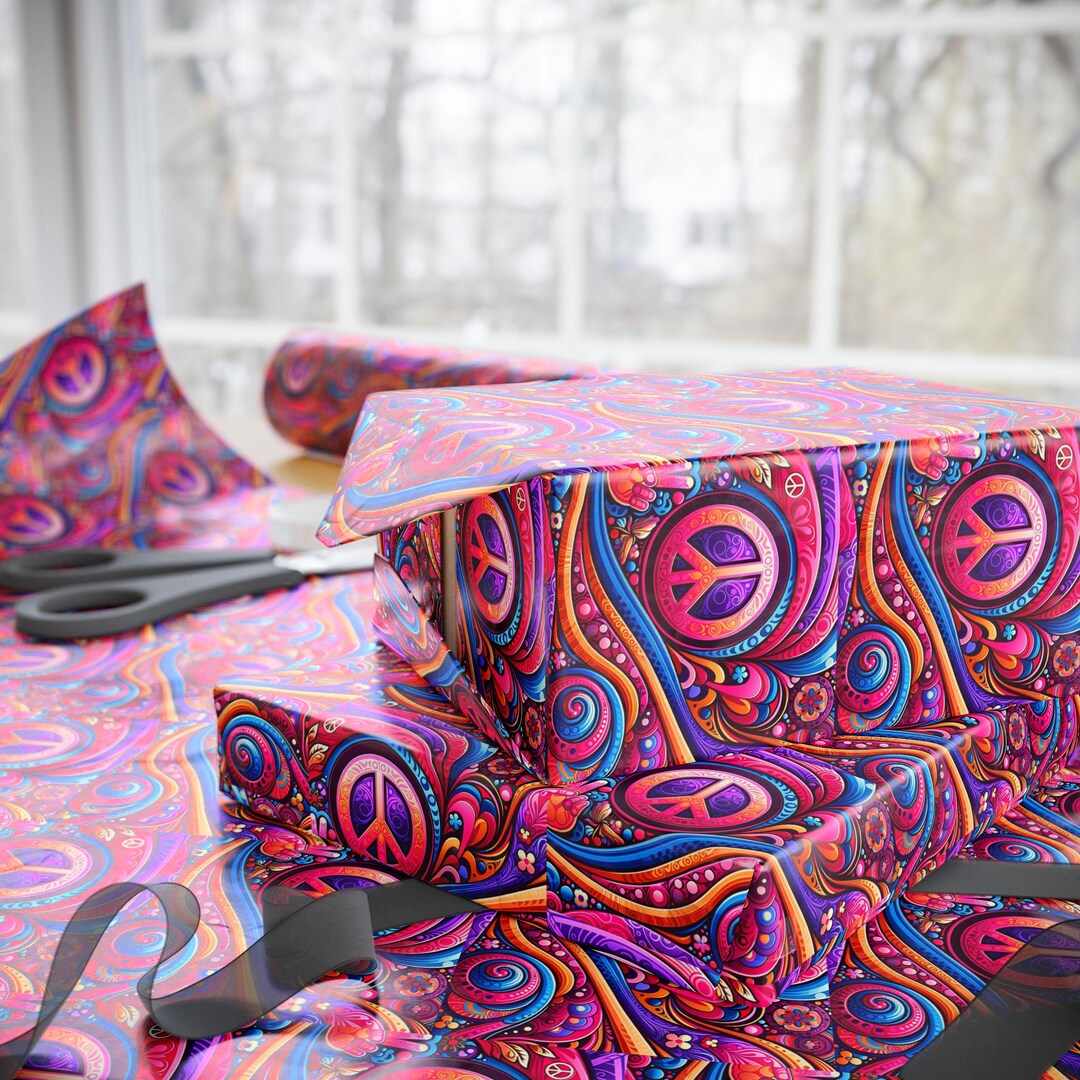 Groovy Getaway Wrapping Paper - Etsy
