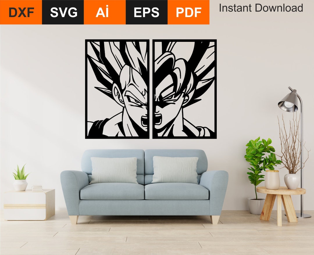Dragonball Two Face DXF SVG Plasma, Laser, Cnc File, Cricut, Silhouette ...