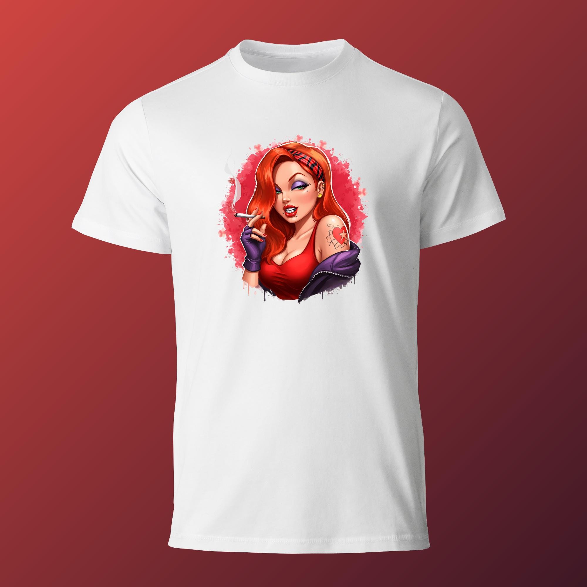 Jessica Rabbit Clipart Set: Edgy Cartoon Diva PNG Graphics (digital ...