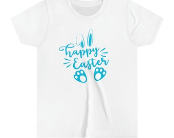 Happy Easter Design Jeugd T-shirt met korte mouwen