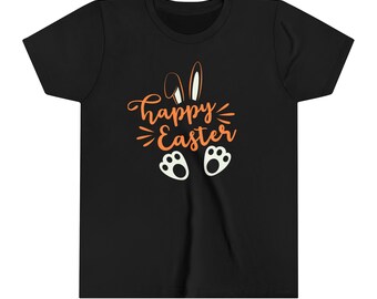 T-shirt à manches courtes Happy Easter Design pour jeunes