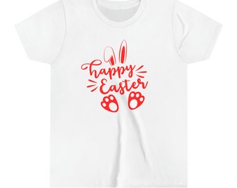 Happy Easter Design Youth Short Sleeve Tee