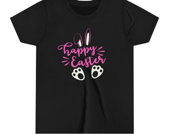 T-shirt à manches courtes Happy Easter Design pour jeunes