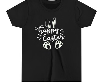 T-shirt à manches courtes Happy Easter Design pour jeunes