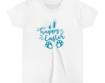 Happy Easter Design Jeugd T-shirt met korte mouwen