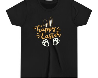 T-shirt à manches courtes Happy Easter Design pour jeunes