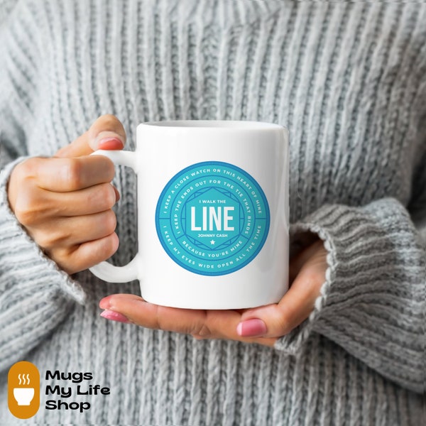 I Walk The Line | Both Side | Unique Gifts | Mug 11oz