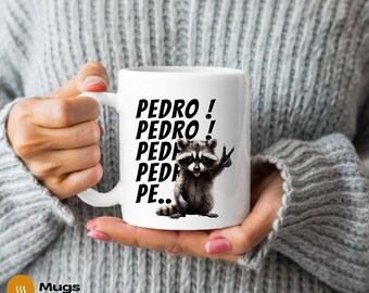 Pedro The Raccoon | Both Side | Unique Gifts | 11oz mug