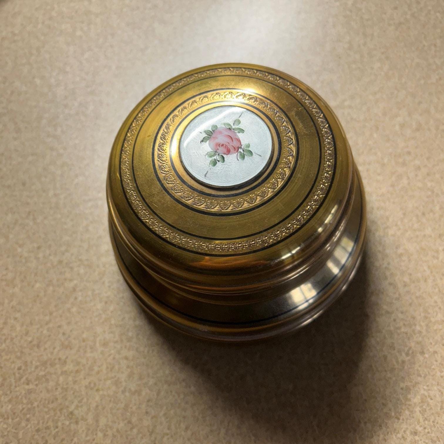 Antique Powder Music Box - Etsy