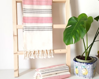 Coral Handwoven Bath Towel // Loom Love Organic Cotton Towels for sensitive skin