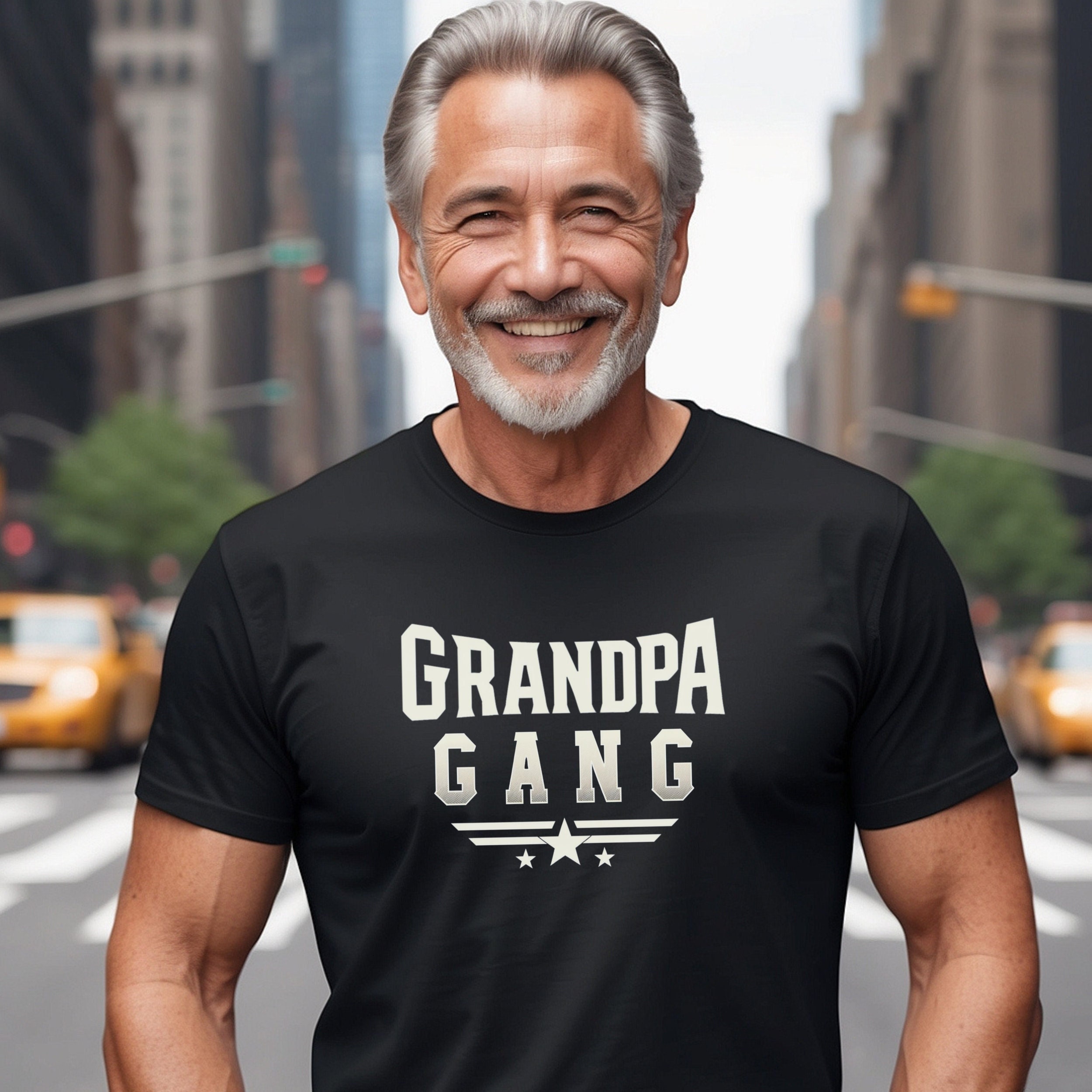 Grandpa's Gang Cartoon Family Design, Custom T-Shirt, Gift For