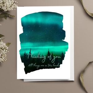 Carte chrétienne imprimable « Thinking of you » avec écriture sainte pour l'espoir en téléchargement numérique, citation réconfortante, carte d'art amour et soin, impression instantanée