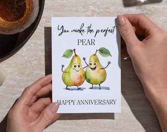 Fun Printable Anniversary Card Blank Humorous Digital Card Instant Download DIY Anniversary Card Unique Pun Card for Friends, A6 size