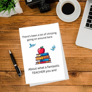 Leraar waarderingskaart digitale download voor fantastische schoolleraar, bedankkaart, gemakkelijk thuis af te drukken, DIY-envelopsjabloon