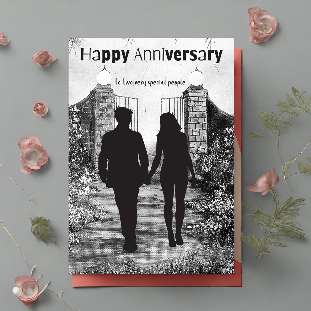 Happy Anniversary Card Printable, Digital Download Card, Anniversary ...