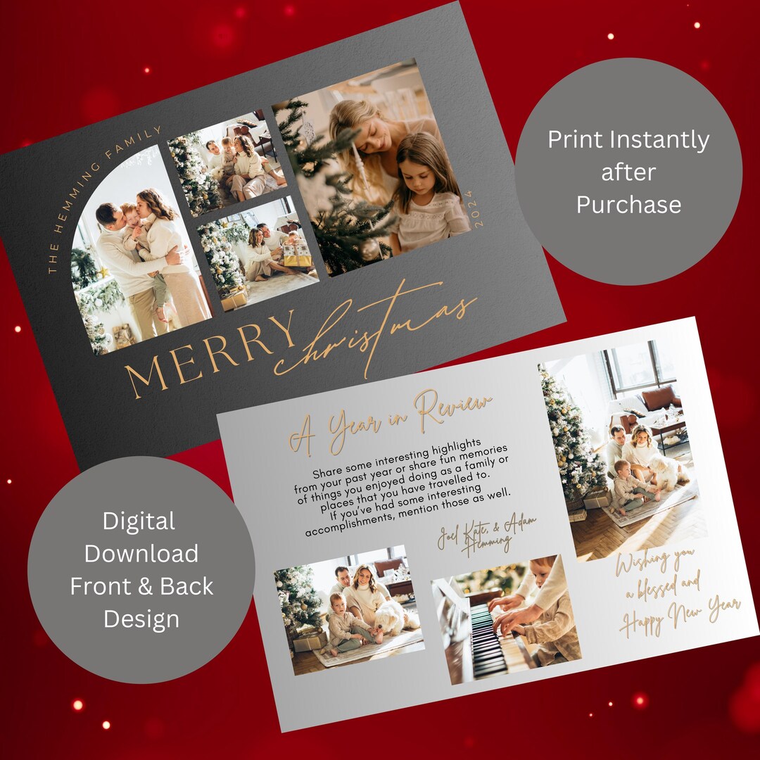 Christmas Photo Card Canva Template - Il 1080xN.6381606442 Ppgb