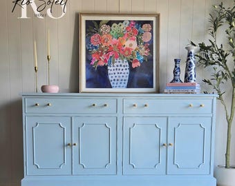 SOLD***Refinished Buffet/Credenza/Sideboard