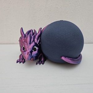 Drache als Halter / Ständer für Echo Dot 4/5 / Alexa / Google Home Pod Mini / 3D Druck / Unikat