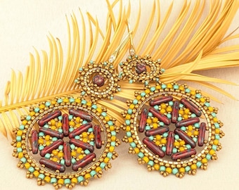 Créoles en perles : bijoux tendance bohème du sud-ouest